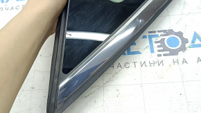 Rear right window, blind glass, Hyundai Sonata 20-22 petrol, scratches on chrome, chrome peeled off