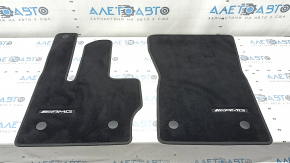 Set of 4 floor mats for Mercedes G-Class W463 AMG 19- black cloth