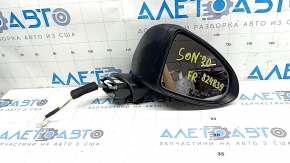 Right side mirror assembly for Hyundai Sonata 20-23, 3-pin, blue