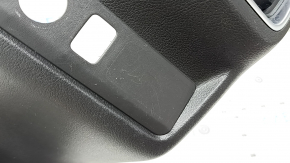 Rear center console trim for Infiniti QX50 19-22, black with chrome, with deflector, scratches, broken guide