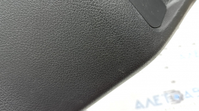 Rear center console trim for Infiniti QX50 19-22, black with chrome, with deflector, scratches, broken guide
