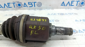 The front left half shaft of the Infiniti QX50 19-21 has a damaged thread.