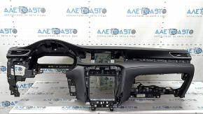 Infiniti QX50 19-21 black dashboard with AIRBAG, speaker, deflectors, scratches, rusty squib