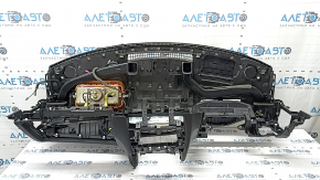 Infiniti QX50 19-21 black dashboard with AIRBAG, speaker, deflectors, scratches, rusty squib