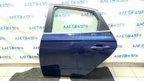 Rear left door assembly for Hyundai Sonata 20-22, blue ST2, metal, dented