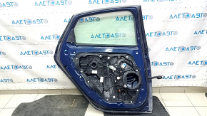 Rear left door assembly for Hyundai Sonata 20-22, blue ST2, metal, dented