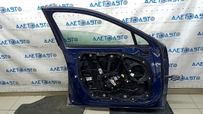 Front left door assembly for Hyundai Sonata 20-22, blue ST2, metal, dented