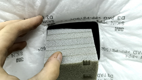 Hyundai Sonata 20-22 rear shelf without subwoofer, gray, broken mount, foam peeled off