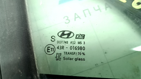 Front right glass seal with triangle glass for Hyundai Sonata 20-22