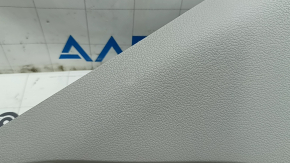 Left rear pillar trim for Hyundai Sonata 20-22, gray, scratches, broken mount, whitened plastic