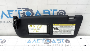 Left visor Audi Q5 8R 13-17 black with backlight