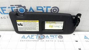 Right visor Audi Q5 8R 13-17 black with backlight