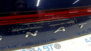 Hyundai Sonata 20-23 blue ST2 trunk lid assembly, with optics and camera, trim with tears, worn
