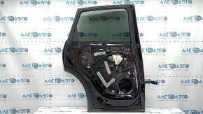 Rear left door assembly for Audi Q5 8R 09-17 keyless, tinted, black LY9B, dents, bumps