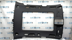 The headliner of the Audi Q5 8R 09-17 is black, ready for panoramic windows, needs cleaning, creases, and torn fasteners.