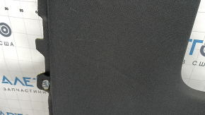 The headliner of the Audi Q5 8R 09-17 is black, ready for panoramic windows, needs cleaning, creases, and torn fasteners.