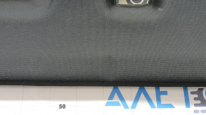 The headliner of the Audi Q5 8R 09-17 is black, ready for panoramic windows, needs cleaning, creases, and torn fasteners.