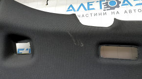 The headliner of the Audi Q5 8R 09-17 is black, ready for panoramic windows, needs cleaning, creases, and torn fasteners.