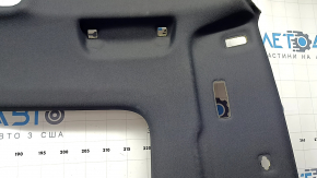 The headliner of the Audi Q5 8R 09-17 is black, ready for panoramic windows, needs cleaning, creases, and torn fasteners.