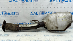 Infiniti QX50 19-22 exhaust pipe with catalytic converter, torn mesh, rusty