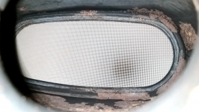 Infiniti QX50 19-22 exhaust pipe with catalytic converter, torn mesh, rusty