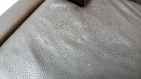 Rear row of seats, 2nd row, left, Audi Q5 8R 09-17, brown leather, with a black belt, scratches on the plastic, dented