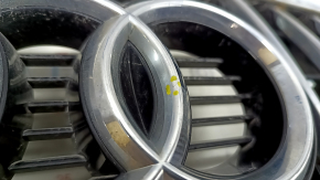 Radiator grille Audi Q5 8R 13-17 rest without parking sensors, gloss, chrome, chrome inserts, with nameplate, sand, cracks, bump, broken fasteners, chrome inserts