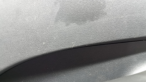 Front left door panel for Hyundai Sonata 20-22, gray, with a tweeter, handle, scratches, worn