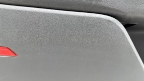 Front left door panel for Hyundai Sonata 20-22, gray, with a tweeter, handle, scratches, worn