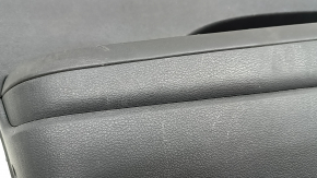 Front left door panel for Hyundai Sonata 20-22, gray, with a tweeter, handle, scratches, worn