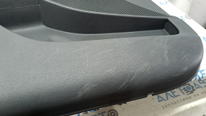 Front left door panel for Hyundai Sonata 20-22, gray, with a tweeter, handle, scratches, worn