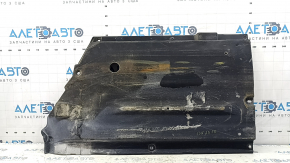 The front right underbody protection of a 2023 Hyundai Sonata is worn out.