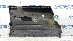 The front right underbody protection of a 2023 Hyundai Sonata is worn out.