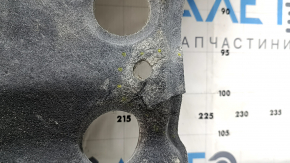 The rear right underbody protection of a 2022 Hyundai Sonata is torn.