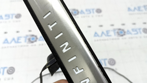Infiniti QX50 19-22 chrome rear outer door sill plate with backlight, scratches