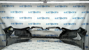 Front bumper bare Hyundai Sonata 20-22 US SE without parking sensors, blue ST2, broken mount, bumper