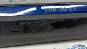 Left sill for Hyundai Sonata 20-22, complete, with seal, blue ST2, scratches, dents, broken fastener