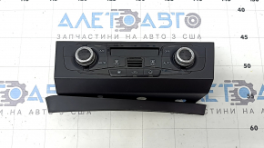 Climate control for the Audi Q5 8R 13-17, black with chrome, without heating
