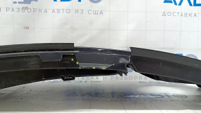 Left lower grille of the front bumper of the Audi Q5 8R 13-17, matte + glossy chrome under fog lights, type 2, sand, broken mount, missing fragment