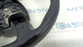 Audi Q5 8R 13-17 black leather steering wheel, no buttons, scratches, ready for dry cleaning