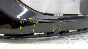 Bare front bumper for Audi Q5 8R 13-17 rest, black LY9B, without parking sensors, sand, scratches, cracks