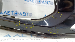 Bare front bumper for Audi Q5 8R 13-17 rest, black LY9B, without parking sensors, sand, scratches, cracks