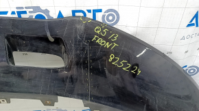 Front bumper lip for Audi Q5 8R 13-17 rest, black LY9B, sand, scratches