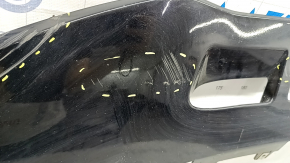 Front bumper lip for Audi Q5 8R 13-17 rest, black LY9B, sand, scratches