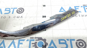 Right front bumper molding for Hyundai Sonata 20-22 SE, chrome, sand