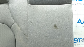 Rear seat, 2nd row, upper right side, Hyundai Sonata 20-22, gray cloth, dent, needs cleaning