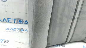 Rear seat, 2nd row, upper left side, Hyundai Sonata 20-22, gray cloth, dent, needs cleaning