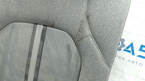 Rear seat, 2nd row, upper left side, Hyundai Sonata 20-22, gray cloth, dent, needs cleaning