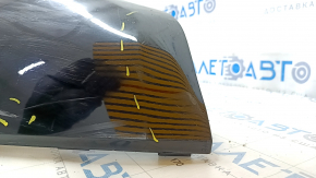Rear bumper lip for 2 pipes, Audi Q5 8R 13-17 without parking sensors, for towbar, sand, non-factory hole, scratches, cracks in mount, dent