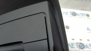 Rear center console trim for Audi Q5 8R 09-17, black, complete, with cigarette lighter, scratches, crack in mount